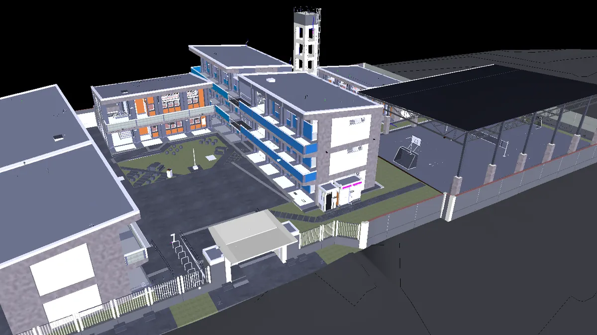 Modelo BIM del Colegio IE La Brea
