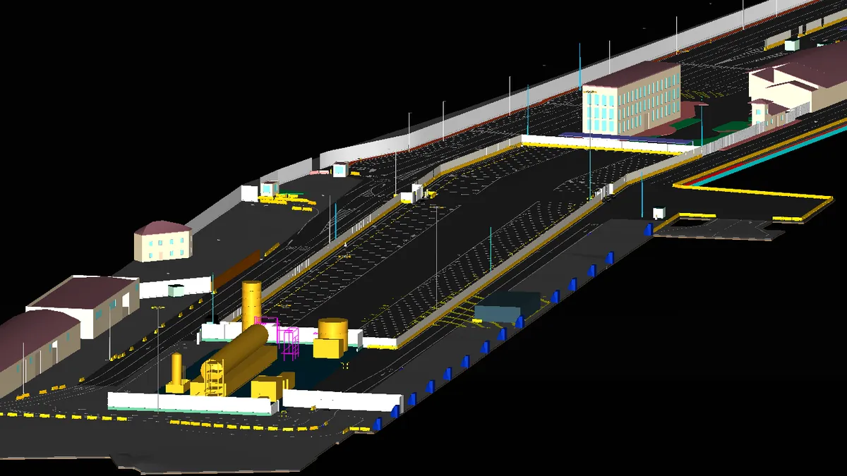 Modelo BIM de la terminal portuaria de Santander